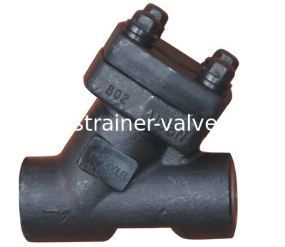 Forged Y Strainer Carbon Steel & Stainless Steel Bolted Cover Y Filter SW / NPT Ends 800 LB - 1500 LB