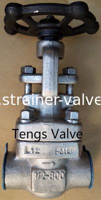 API 602 High Pressure Forged Steel Gate Valve, 316SS Screwed Ends Npt Handwheel Gate Valves