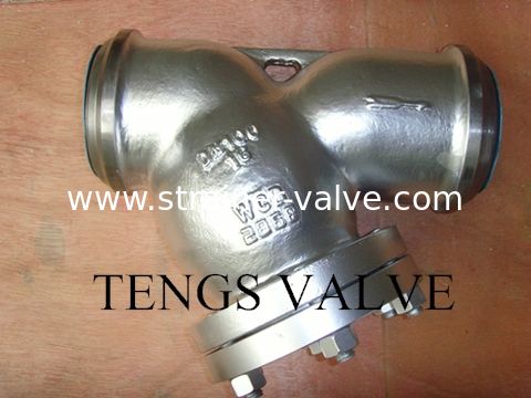 Ansi Bw Ends Cast Steel Bolted Cover Y Strainer, Carbon Steel Butt Welding Y Type Filter