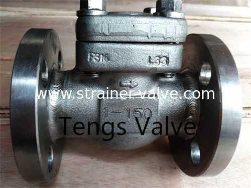 Forged Stainless Steel F316/F304 Bolted Cover Flanged RF Lifting Check Valve