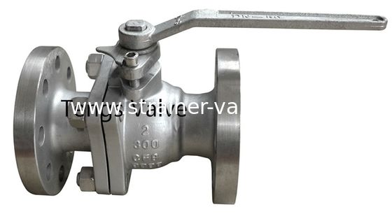 ANSI Standard Cast Steel Split 2pcs Body Flanged Floating Ball Valve