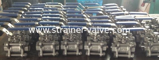 Cast Steel High Pressure Screwed & NPT Ends 3pc Body Ball Valve